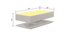 Galaxy Home Emma Coffe Table in White - Vida Furniture (Laredo,TX)