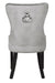 Galaxy Home Erica Wood Legs Dining Chair (Set of 2) in Light Grey - Vida Furniture (Laredo,TX)