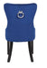 Galaxy Home Erica Wood Legs Dining Chair (Set of 2) in Blue - Vida Furniture (Laredo,TX)