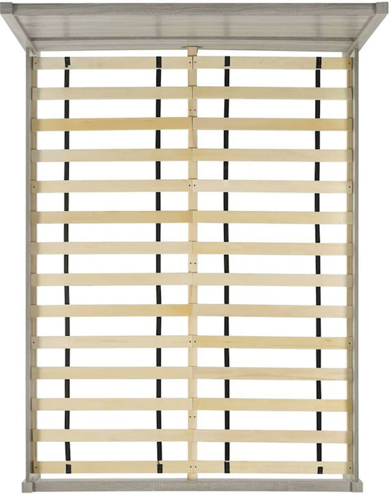 Elements International Ernesto Queen Panel Bed in Grey - Vida Furniture (Laredo,TX)