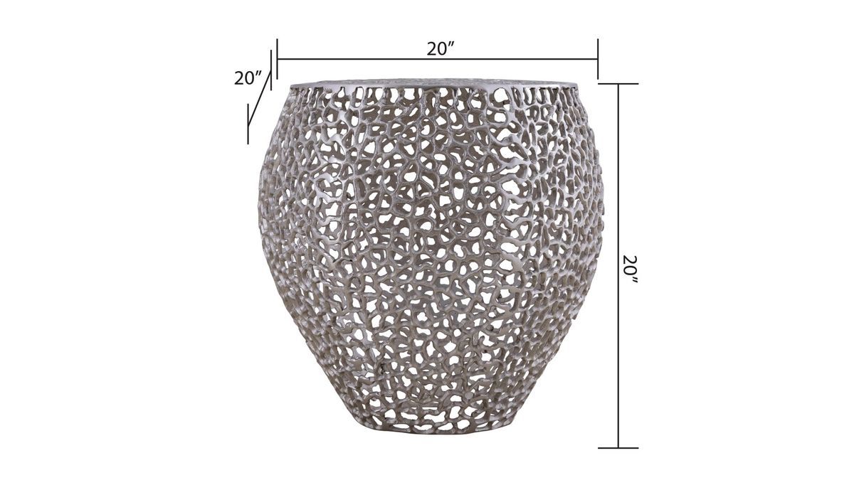 Galaxy Home ET3403-18 Coffee Table in Silver - Vida Furniture (Laredo,TX)