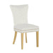 Galaxy Home Eva Gold Legs Dining Chair (Set of 2) in Beige - Vida Furniture (Laredo,TX)