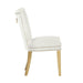 Galaxy Home Eva Gold Legs Dining Chair (Set of 2) in Beige - Vida Furniture (Laredo,TX)