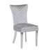Galaxy Home Eva Stainless Steel Dining Chair (Set of 2) in Silver - Vida Furniture (Laredo,TX)