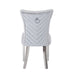 Galaxy Home Eva Stainless Steel Dining Chair (Set of 2) in Silver - Vida Furniture (Laredo,TX)