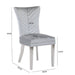 Galaxy Home Eva Stainless Steel Dining Chair (Set of 2) in Silver - Vida Furniture (Laredo,TX)