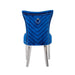 Galaxy Home Eva Stainless Steel Dining Chair (Set of 2) in Blue - Vida Furniture (Laredo,TX)