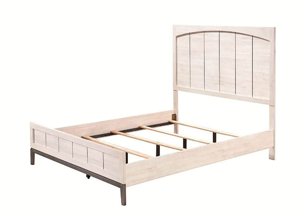 Crown Mark Furniture Veda King Panel Bed in Beige B3300-K - Vida Furniture (Laredo,TX)