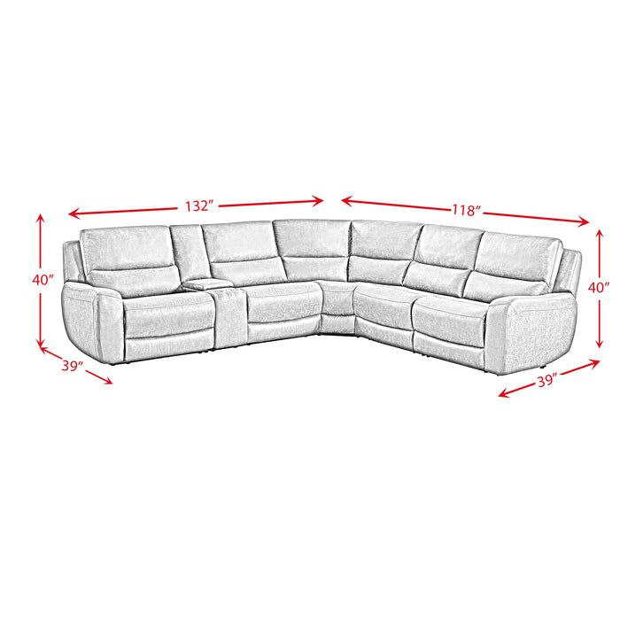 Saber 6PC Sectional Set in Texas Granite