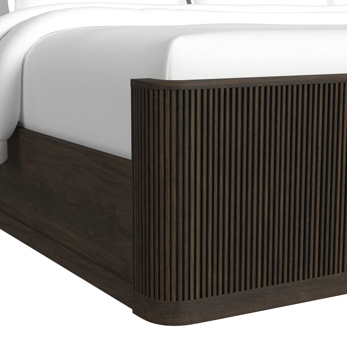 Sylvie UPH Bedroom Set with White Fabric