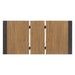 Elements International Breckenridge Dining Table in Black/Oak - Vida Furniture (Laredo,TX)