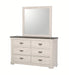 Crown Mark Furniture Leighton 6 Drawer Dresser in White - Vida Furniture (Laredo,TX)