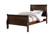 Crown Mark Furniture Louis Philip Twin Bed in Dark Cherry image