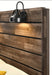 Crown Mark Furniture Carter King Platform Bed in Brown - Vida Furniture (Laredo,TX)