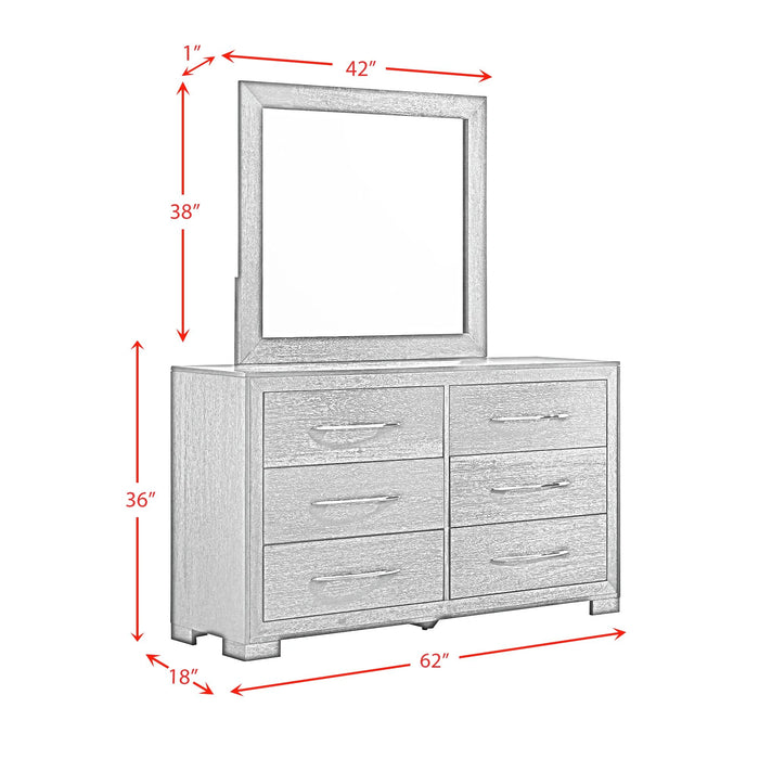 Allan Dresser & Mirror Set in Black