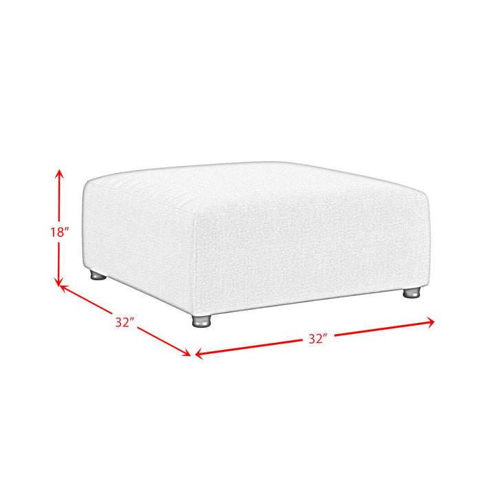 Zandara 5PC Modular Set in Olefin Beige with Ottoman