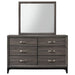 Crown Mark Akerson Mirror in Grey - Vida Furniture (Laredo,TX)