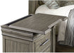 Elements International Kings Court Nightstand in Grey - Vida Furniture (Laredo,TX)