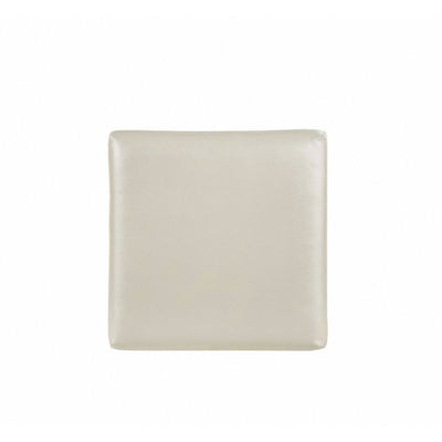 Elements International Twenty Nine Vanity Stool in White - Vida Furniture (Laredo,TX)