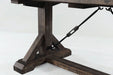 Elements International Finn Rectangular Dining Table in WalnutC - Vida Furniture (Laredo,TX)