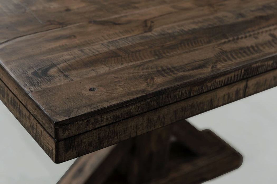 Elements International Finn Rectangular Dining Table in WalnutC - Vida Furniture (Laredo,TX)