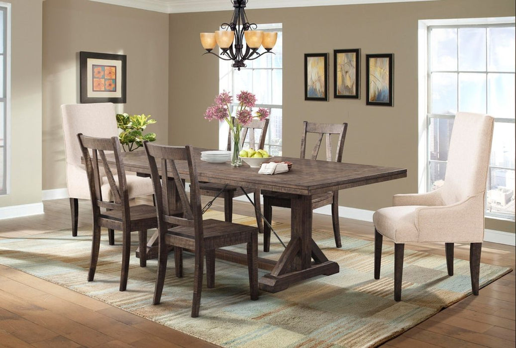 Elements International Finn Side Chair (Set of 2) in Walnut - Vida Furniture (Laredo,TX)