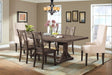 Elements International Finn Rectangular Dining Table in WalnutC - Vida Furniture (Laredo,TX)
