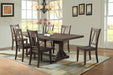 Elements International Finn Rectangular Dining Table in WalnutC - Vida Furniture (Laredo,TX)