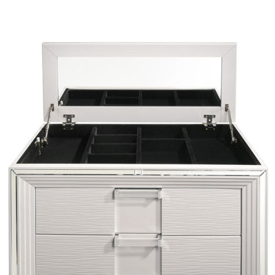 Elements International Twenty Nine Chest in White - Vida Furniture (Laredo,TX)