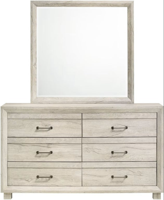 Elements International Fort Worth Dresser in White - Vida Furniture (Laredo,TX)