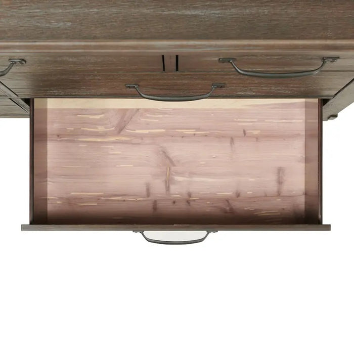 Elements International Scott Nightstand in Dark - Vida Furniture (Laredo,TX)