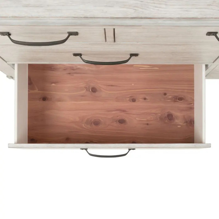 Elements International Scott Nightstand in White - Vida Furniture (Laredo,TX)