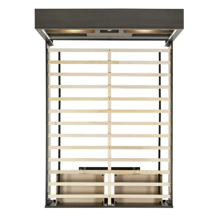 Elements International Sasha King Music Bed in Charcoal - Vida Furniture (Laredo,TX)