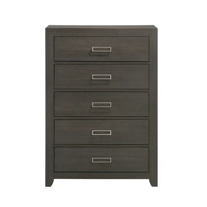 Elements International Sasha Chest in Charcoal - Vida Furniture (Laredo,TX)