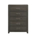 Elements International Sasha Chest in Charcoal - Vida Furniture (Laredo,TX)
