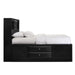 Elements International Emily King Storage Bed in Black - Vida Furniture (Laredo,TX)