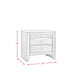 Elements International Emily 3 Drawer Nightstand in Black - Vida Furniture (Laredo,TX)