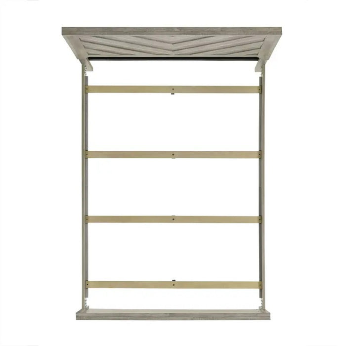 Elements International Ellen Queen Panel Bed in White - Vida Furniture (Laredo,TX)