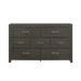 Elements International Sasha Dresser in Charcoal - Vida Furniture (Laredo,TX)