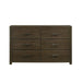 Elements International Hendricks Youth Dresser in Brown Grey - Vida Furniture (Laredo,TX)