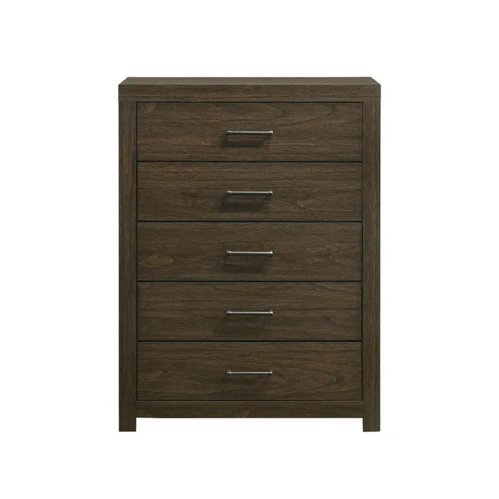 Elements International Hendricks Youth Chest in Brown Grey - Vida Furniture (Laredo,TX)