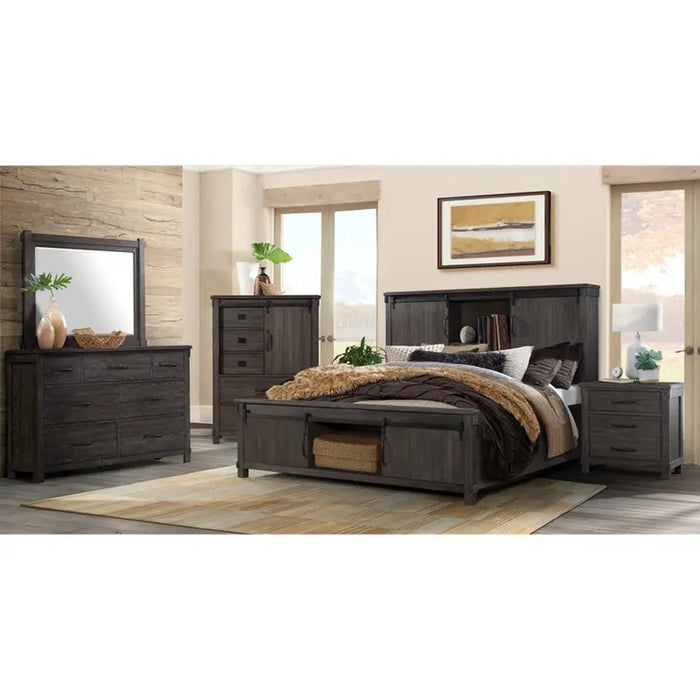 Elements International Scott Chest in Dark - Vida Furniture (Laredo,TX)
