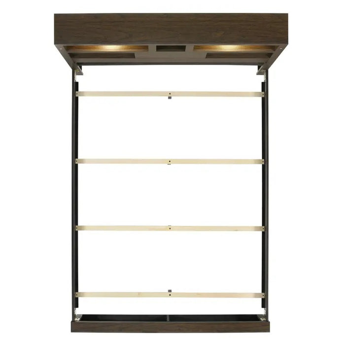 Elements International Hendricks Queen Music Bed in Brown Grey - Vida Furniture (Laredo,TX)