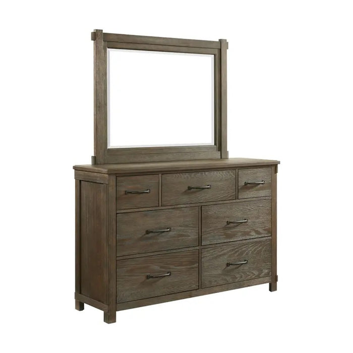 Elements International Scott Mirror in Dark - Vida Furniture (Laredo,TX)