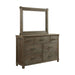 Elements International Scott Mirror in Dark - Vida Furniture (Laredo,TX)
