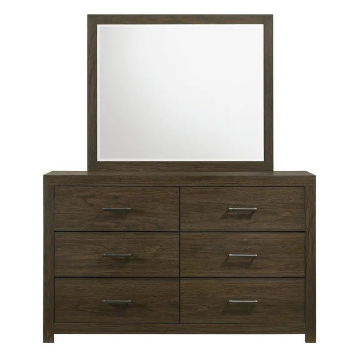 Elements International Hendricks Youth Dresser in Brown Grey - Vida Furniture (Laredo,TX)