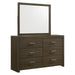 Elements International Hendricks Youth Dresser in Brown Grey - Vida Furniture (Laredo,TX)