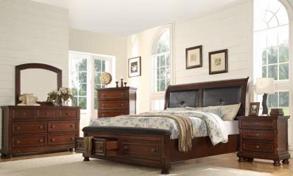 Galaxy Home Austin King Storage Bed in Dark Walnut GHF-808857715722 - Vida Furniture (Laredo,TX)