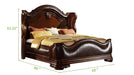 Galaxy Home Bella Queen Bed in Dark Walnut - Vida Furniture (Laredo,TX)