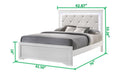 Galaxy Home Brooklyn Twin Bed in White - Vida Furniture (Laredo,TX)